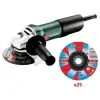 Meuleuse D’angle 850W Metabo W 850-125 En Boite Carton + 25 Disques – SHRP6 mode 8