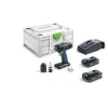 magasin pour Perceuse-visseuse 18V Festool T18+3HPC 4,0 I-Plus + 2 Batteries 4Ah + Chargeur + Coffret Systainer3 – 576446 8