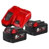 en ligne Pack De Batteries 18V Milwaukee M18 NRG + Chargeur M12-18 FC 10
