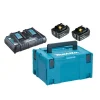 guranteed de qualité Pack énergie Makita LI-ION (2 Batteries 5 Ah BL1840B + Chargeur DC18RD) 18 V + Coffret MAKPAC 14