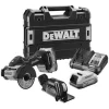 REMISE allant Meuleuse XR 18V 1,7Ah 76mm Dewalt DCS438E2T + 2 Batteries 1,7 Ah + Chargeur + Coffret TSTAK 8