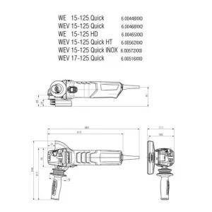 Meuleuse D’angle Metabo WE 15-125 Quick 1550 W site soldes 16